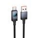 Кабель HOCO Type-C Generic charging data cable with display X118 |1m, 5A| (UPD) Black 7506 фото 1