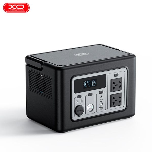 Портативная электростанция XO PSA-700W Energy storage power 192000mAh |2AC/DC, 3USB/Type-C| (UPD) Black 3028 фото