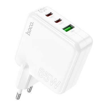 МЗП HOCO Header three-port C115A |1USB/2Type-C, 65W/3A, PD/QC| (UPD) White 3499 фото
