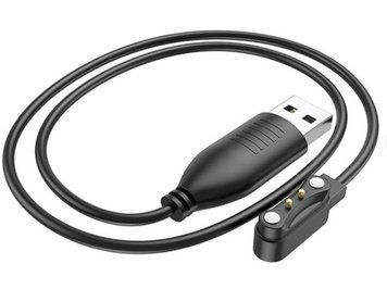 Зарядний кабель Smart Watch HOCO Y5 / Y6 / Y7 (UPD) Black 3949 фото