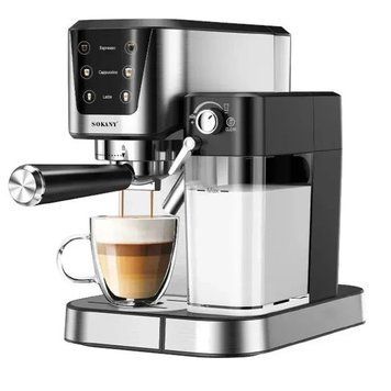 Кофемашина рожковая сенсорная SOKANY SK-04027, 1350W, 20 Бар(капучино, лат.) (LO) 7309 фото