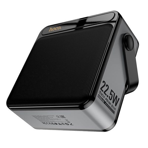 Портативная батарея HOCO Power PD полностью compatible Power bank with lighting 80000mAh J161 |2USB/2Type-C, 20W/3A, PD/QC| (UPD) Black 7409 фото