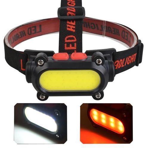 Фонарь налобный BL-209-COB (White+Red), Li-Ion акум., Waterproof, ЗП Type-C (Balog) 7383 фото