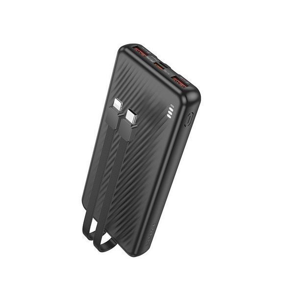 Портативна батарея BOROFONE BJ57A Graceful 22.5W+PD20W with cable 20000mAh (DS) Black 7133 фото
