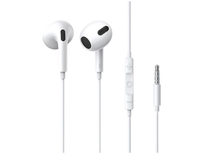 Навушники Baseus Encok 3.5mm lateral in-ear Wired Earphone H17 White 1551 фото