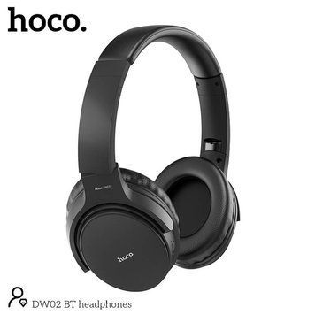 Беспроводные наушники Bluetooth HOCO headphones DW02 (крупные) |BT5.0, TF, AUX, 4Hours| (UPD) Black 2304 фото