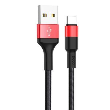 Кабель Hoco X26 Xpress Type-C (1m) (UPD) black/red 1214 фото