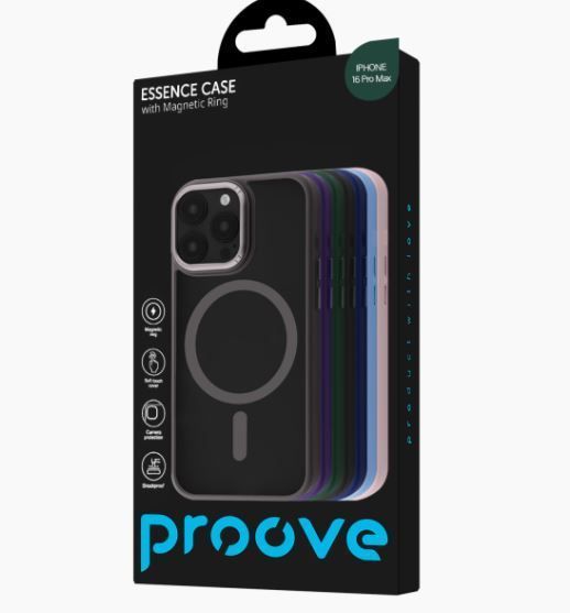 Чохол Proove Essence Case with Magnetic Ring iPhone 16 Pro Max (EN) Natural Titanium 3600 фото