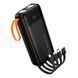 Портативная батарея HOCO Spirit dual lighting four-cable power bank J151A 20000mAh | 1USB/1Type-C+Combo Cable, 10W/2A| (UPD) Black 7410 фото 1