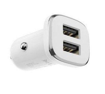 Адаптер автомобільний Borofone BZ12 Lasting 1USB/3 A (MM) White 4101 фото