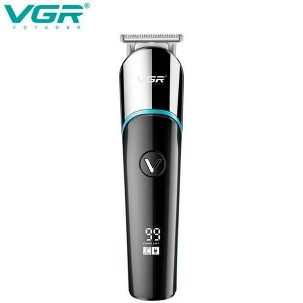 Машинка для стрижки VGR V-291 BLUE, 4 насадки, LED display (Lux) 5156 фото