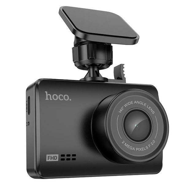 Відеореєстратор HOCO Driving recorder with display DV2 |2.45", 1080p/30fpsi| (UPD) Black 2986 фото