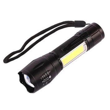 Ліхтар W601-XPE(RED)+COB(white), Li-Ion акумулятор, ЗУ microUSB, zoom, (LUX) 3702 фото