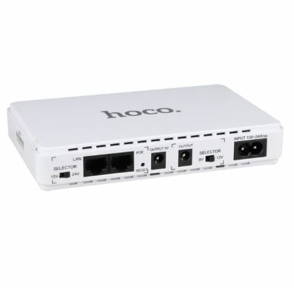 Джерело безперебійного живлення HOCO DB25 plus Emergency UPS power bank(EU)(1000mAh) (UPD) White 5207 фото