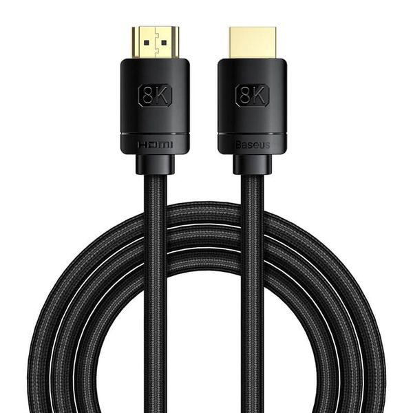 Кабель BASEUS High Definition Series HDMI 8k to HDMI 8k Adapter Cable |3m, 8K, HDMI2.1| (UPD) Black 1996 фото