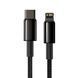 Кабель Baseus Tungsten Gold Fast Charging Type-C to Lightning PD 20W (1m) (EN) Black 7461 фото 2