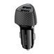 Адаптер автомобільний BOROFONE Solid dual-port car charger BZ31A |2USB, 17W/3.4A Max| (UPD) Black 7213 фото 2