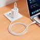 Кабель HOCO Lightning Bien silicone charging data cable X124 |1m, 2.4A| (UPD) White 7462 фото 3