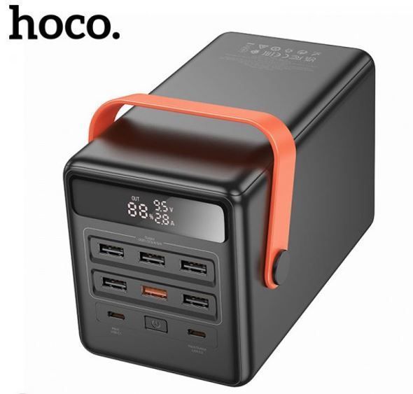 Портативна Батарея Hoco DB03 Max Centurion 65W fully compatible PB/Lamp/100 000mAh (MM) Black 3754 фото