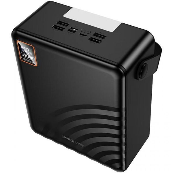 Портативная батарея BOROFONE Myriad PD+light Power BJ85 100000mAh |4USB/2Type-C/Lightning, 22.5W/3A, PD/QC| (UPD) Black 7414 фото