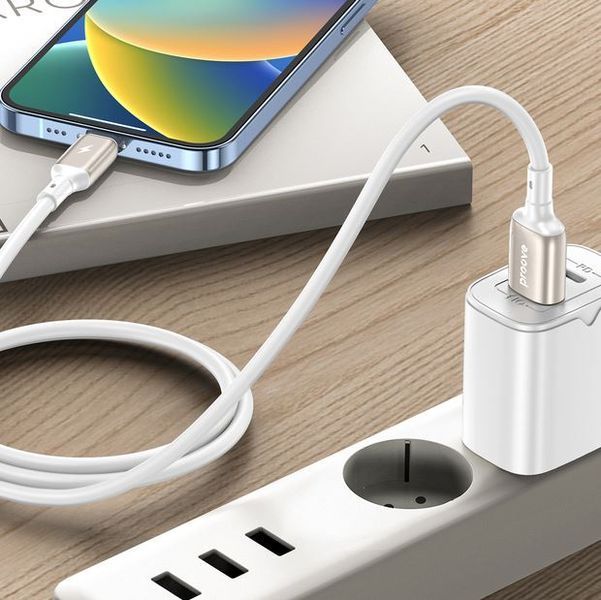 Кабель Proove Dense Metal Micro USB 2.4A (1m) (EN) White 4104 фото