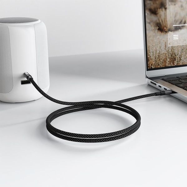Кабель ACEFAST 3.5mm AUX audio adapter cable J10 |1.2m| (UPD) Black 7514 фото