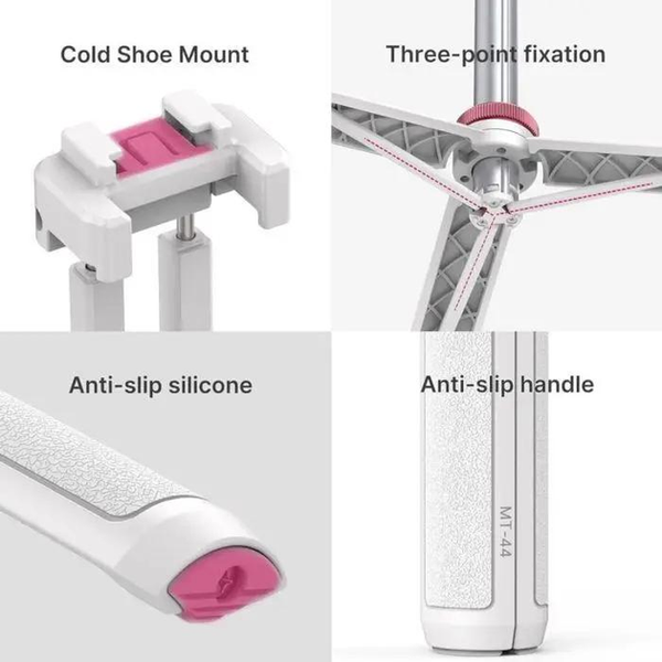 Штатив Ulanzi Vijim Multi-functional Mini Tripod (15-130 см) (KT) White (UV-2503A MT-44 white) 5815 фото