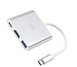 Hub адаптер Hoco Type-C Easy Use HB14 |Type-C to USB3.0/HDMI/Type-C PD| (MMA) White 3955 фото 1