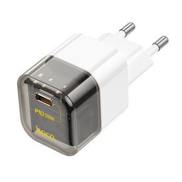 МЗП HOCO Transparent tribute single-port C125A |1Type-C, PD/QC, 20W/3A| (UPD) White 2096 фото