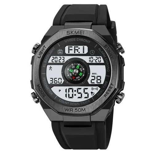 Часы наручные 2209BKWT SKMEI,(Lux) BLACK-WHITE, Compass, Pedometer 3100 фото