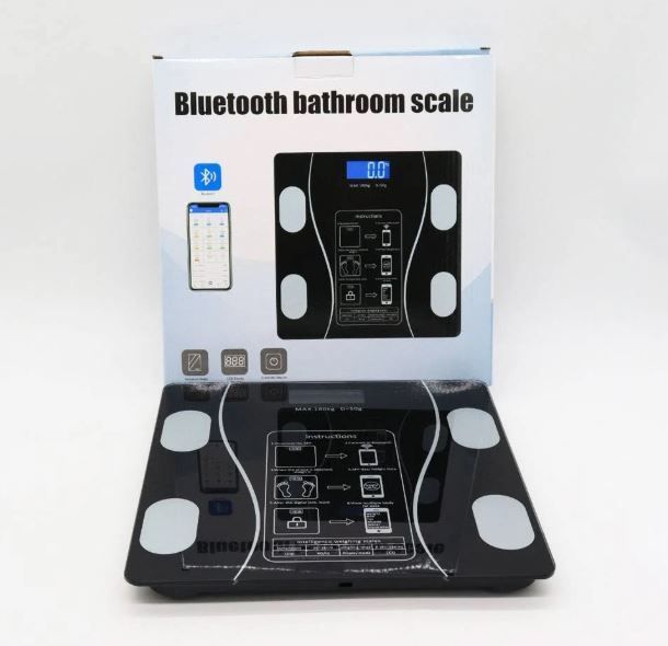Весы напольные (фитнес весы) А-8003 Bluetooth до 180 кг, смарт весы со смарт приложением 3280 фото