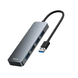 HUB Baseus UltraJoy Series 4-Port HUB Lite 15cm (USBA to USB3.0*4+ Type-C) (MM) Grey 5966 фото 1