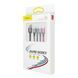 Кабель Baseus Fast 4-in-1 Cable For iP(2)+Type-C+Micro 3.5A 1.2m Black 7016 фото 2