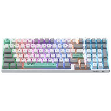 Дротова клавіатура Onikuma Three Color Wired Mechanical Keyboard 98 Keys G38 |ENG Layouts| (UPD) White 5817 фото