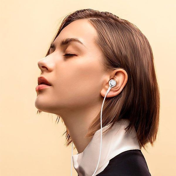 Наушники Borofone Miller universal earphones with microphone BM90 (UPD) (white) 7417 фото