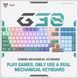 Дротова клавіатура Onikuma Three Color Wired Mechanical Keyboard 98 Keys G38 |ENG Layouts| (UPD) White 5817 фото 6
