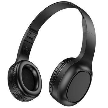 Бездротові навушники HOCO Charm BT headset W46 (великі) |BT5.3/AUX, 20h, Type-C| (UPD) Black 2302 фото