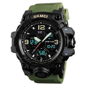 Годинник наручний 1155BAG SKMEI,(Lux) ARMY GREEN 2634 фото