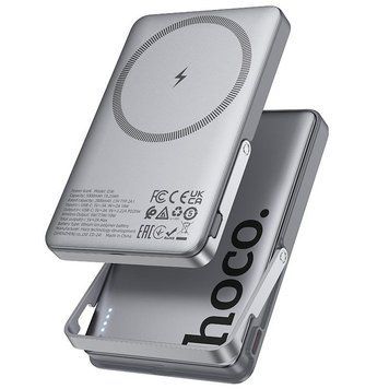 Портативна батарея HOCO Sunlight power bank magnetic suction + holder Q36 5000mah |1Type-C, 20W/3A, PD/QC| (UPD) 6818 фото