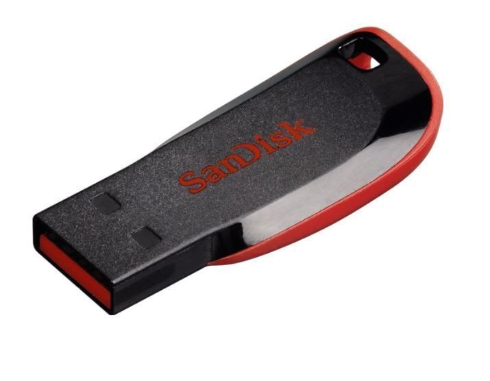 Флешка USB 2.0 SanDisk Cruzer Blade 16GB (KT) Black/Red 4058 фото