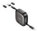 Кабель Hoco Retractable charging data Cable set U140 |0,95m, PD27/60W, 3A| (UPD) Black 3958 фото 2