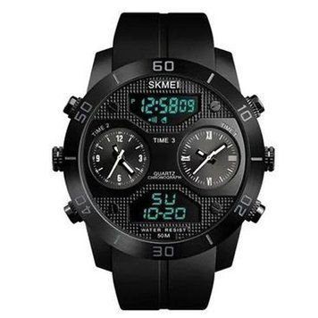 Часы наручные 1355BK SKMEI,(Lux) BLACK 2593 фото
