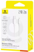 Кабель Baseus Silky Series USB to Lightning 2.4A 1m(Супер силікон) White 5716 фото 3