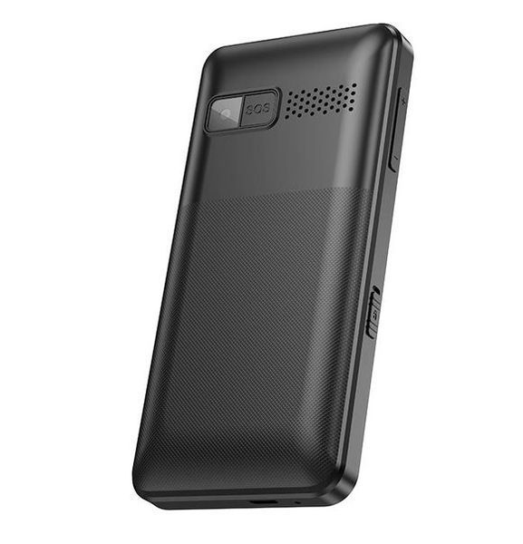 Мобільний телефон HOCO 1385 Dual SIM easy Mobile Phone with Camera and Assistance Button |18h call, 566h standby| (UPD) Black 3140 фото