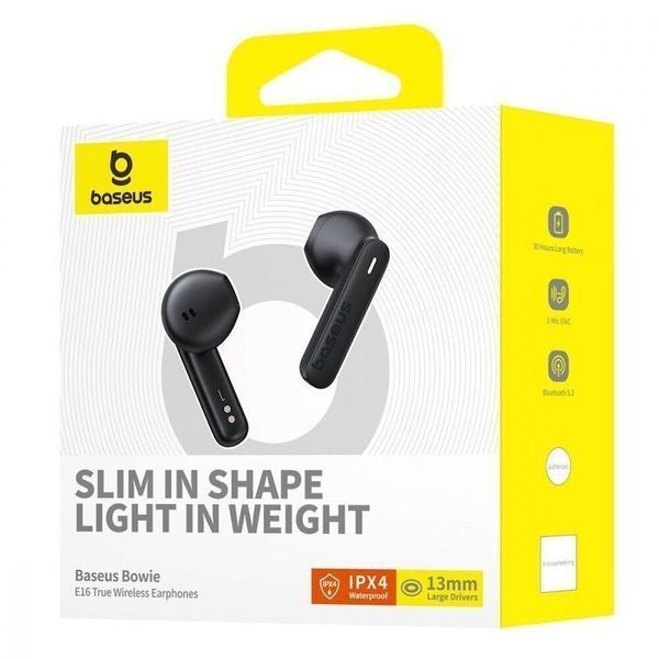 Бездротові навушники Baseus Bowie E16 True Wireless Earphones (MM) Black 5819 фото