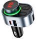 АЗП Hoco FM Launcher E72 Alegria 30W (2xUSB + Type-C) (UPD) Black 1592 фото 3