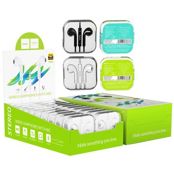 Навушники Hoco Original series earphones display set M80 (20PCS) (UPD) White 2085 фото