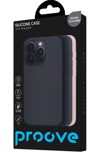 Чохол Proove Silicone Case with Magnetic Ring iPhone 15 Pro (EN) Cypress 3574 фото