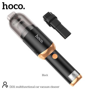 Автомобільний пилосос Hoco multifunctional car Vacuum cleaner DI31 |6kPa, 150ml, Power bank| (UPD) Black 3120 фото