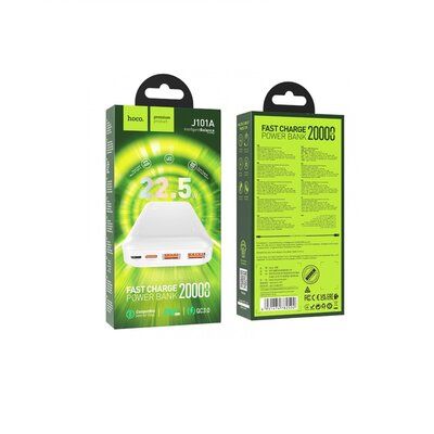 Портативная Батарея Hoco J101A Astute 22.5W 20000mAh (UPD) White 1717 фото